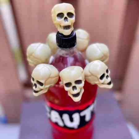 dollar tree skull diy great for skeleton drinks and prize ideas!
