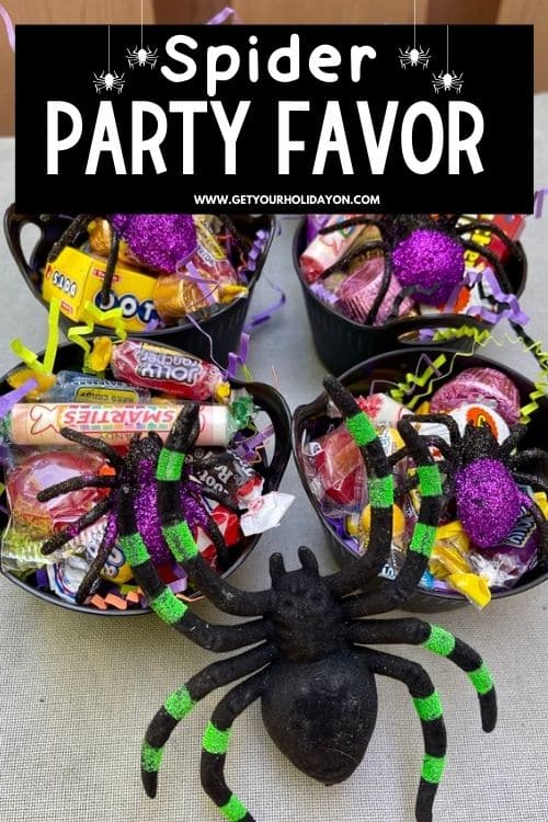 spider party favor that will put a new spin on a spiderweb!
