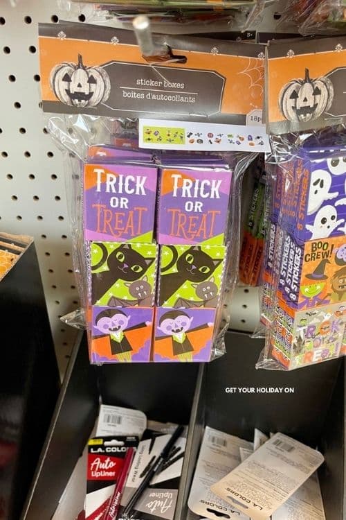 sticker boxes for halloween sticker boxes found at the dollar tree for Prizes for Halloween Games.