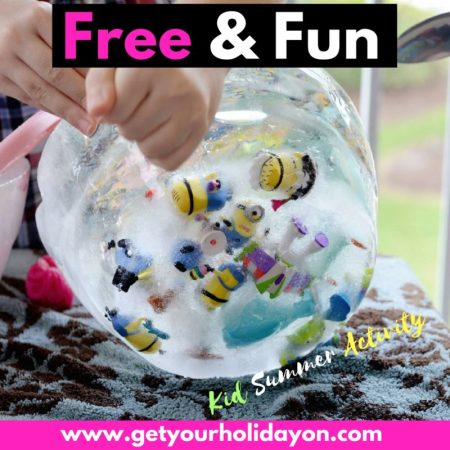Free Activity for Summer Fun for kids. Great way to keep the kids entertained for hours.