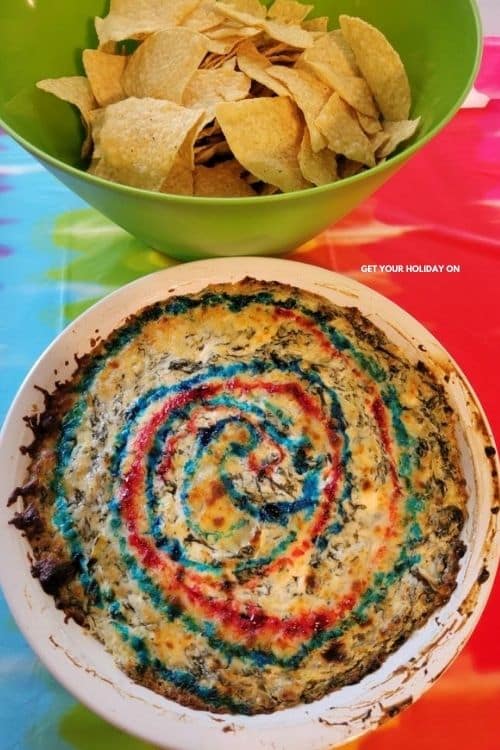 tie dye party foods
