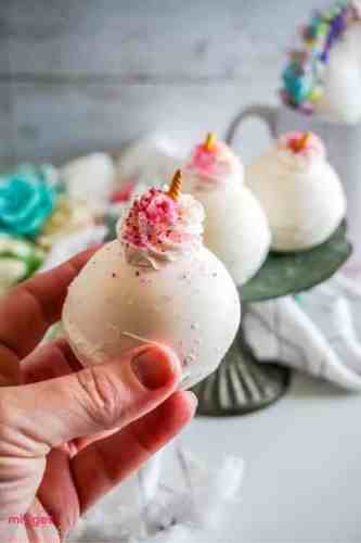 unicorn hot chocolate bombs!
