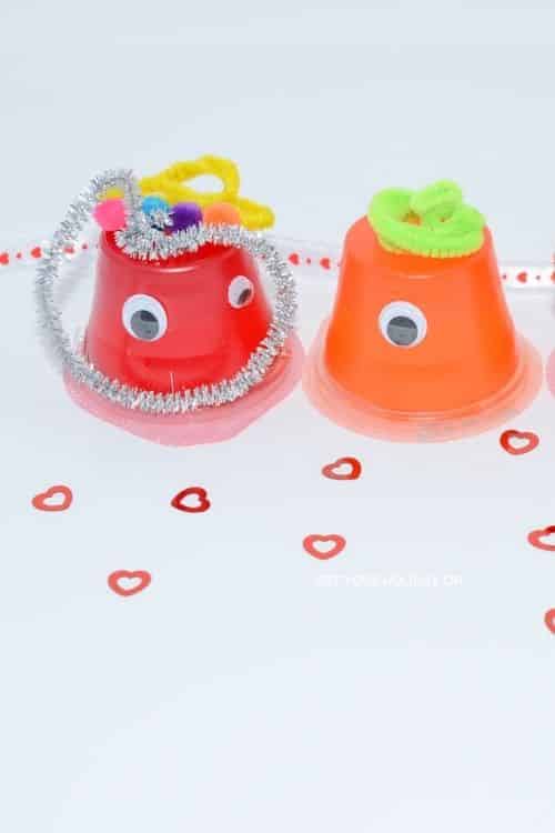 These adorable Valentine's Day Craft Monsters only takes minutes to make!