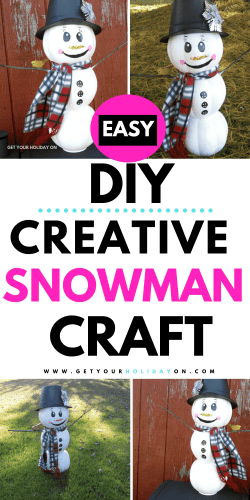 DIY Recycle winter crafts that are unique & creative. #Diys #holiday #snowman #momlife